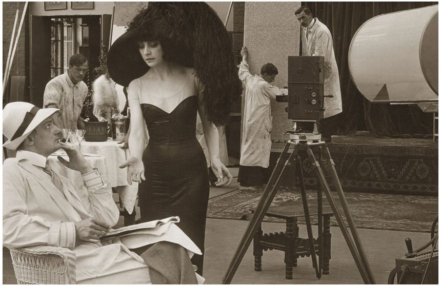 Asta Nielsen and Urban Gad on the set of *The Dance of the Dead (Der Totentanz)*, 1912